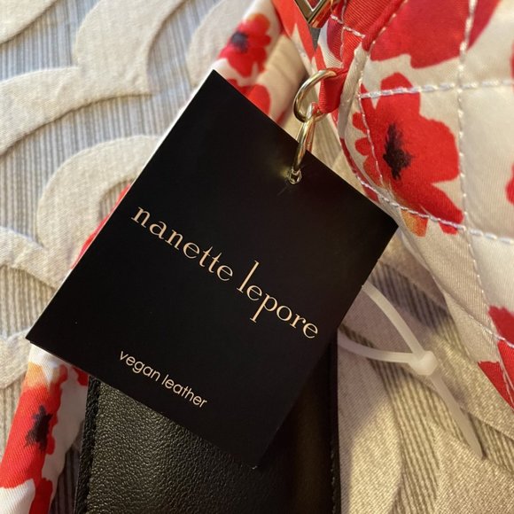 NWT Nanette Lepore Nylon Print Mini Backpack Poppy - Picture 4 of 8